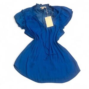 Elegant Blue Women's Top